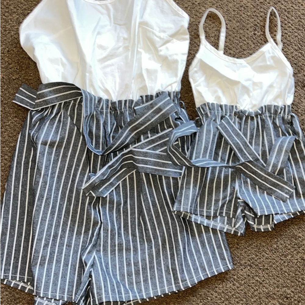 Striped Matching Set for Parent and Child